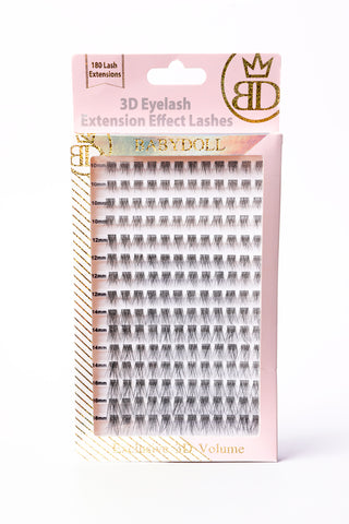 Cluster Lash extensions Volume (180 Extensions)