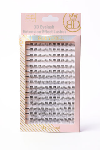 Cluster Lash extensions Natural (180 Extensions) BACK IN STOCK
