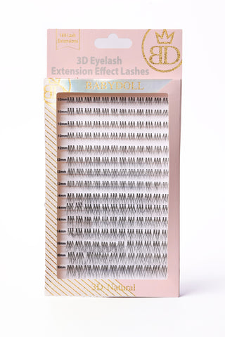Cluster Lash extensions Natural (180 Extensions) OUT OF STOCK